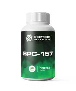 Store 55 Buy BPC-157 Capsules 500mcg from Peptide Works (front label)